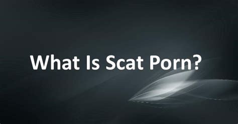 what is scat porn